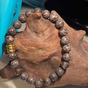 8mm Brown Snowflake Obsidian